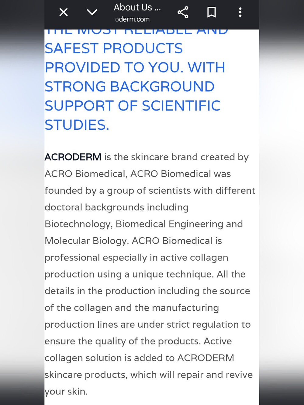 Acroderm 7pc Collagen Skincare Set - Hong Kong Premium Skincare - Picture 3 of 3